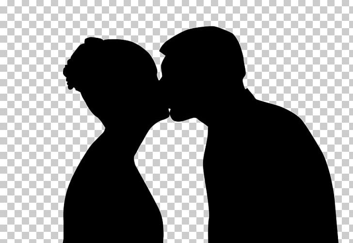 Kiss Love Silhouette PNG, Clipart, Arm, Black And White, Emotion, Holding Hands, Hug Free PNG Download