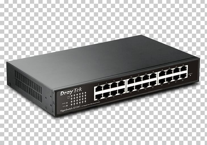 Power Over Ethernet Gigabit Ethernet Network Switch DrayTek Port PNG, Clipart, Computer, Computer Network, Draytek, Electronic Component, Electronic Device Free PNG Download