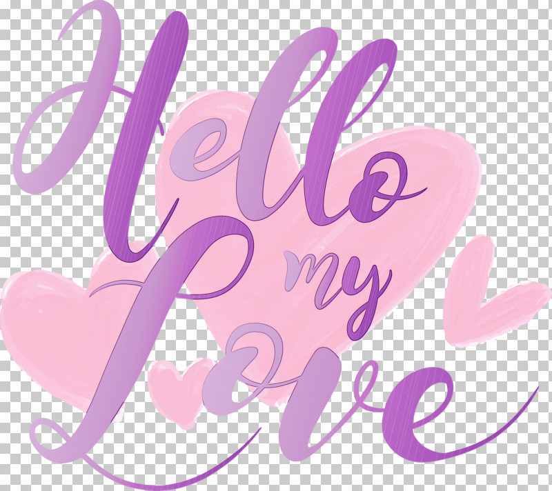 Text Font Violet Purple Pink PNG, Clipart, Calligraphy, Hello My Love, Magenta, Paint, Pink Free PNG Download