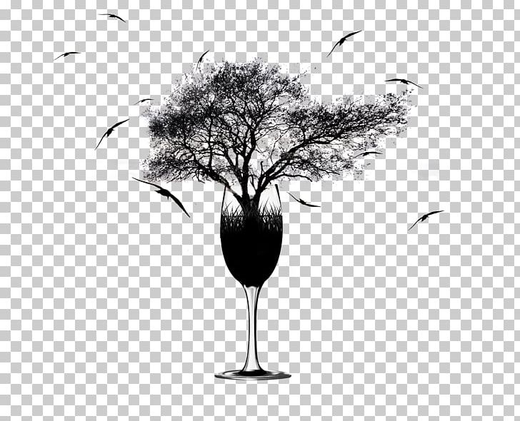 Tree Illustration PNG, Clipart, Black, Black And White, Branch, Broken Glass, Computer Wallpaper Free PNG Download