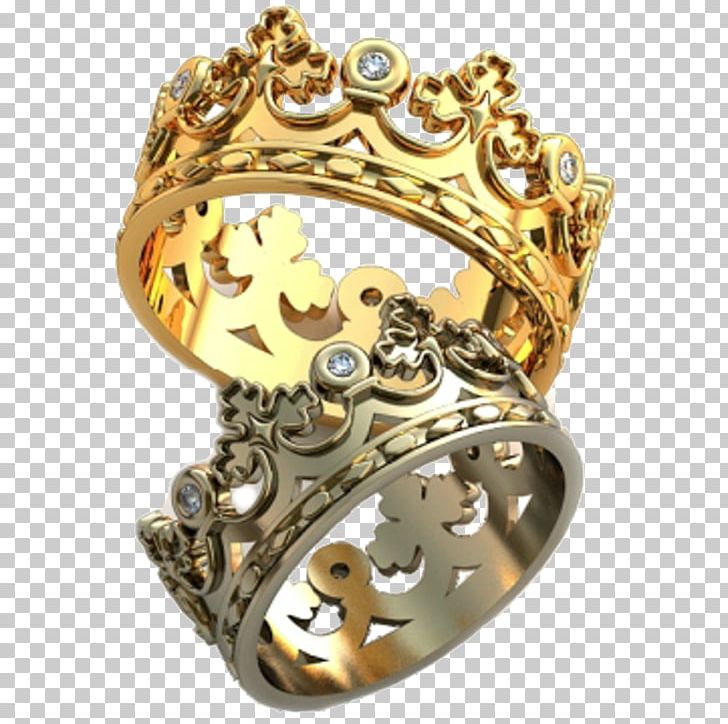 Wedding Ring Gold Crown Silver PNG, Clipart, Bling Bling, Body Jewellery, Body Jewelry, Brass, Brilliant Free PNG Download