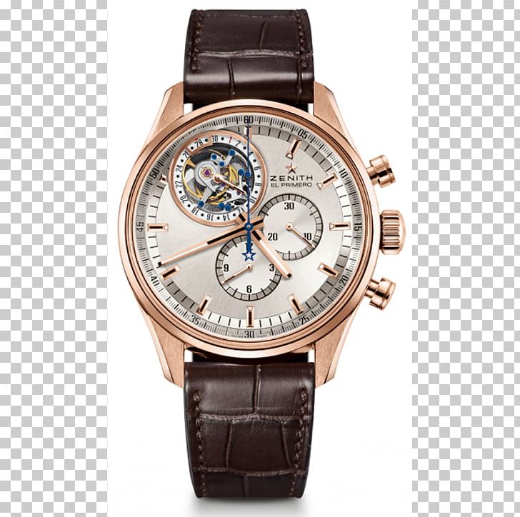 Zenith Automatic Watch Tourbillon Chronograph PNG, Clipart, Accessories, Automatic Watch, Brand, Chronograph, Clock Free PNG Download