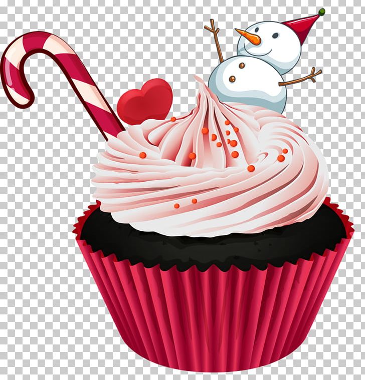 Cupcake Christmas Drawing Illustration PNG, Clipart, Baking, Baking Cup, Buttercream, Cake, Candy Free PNG Download