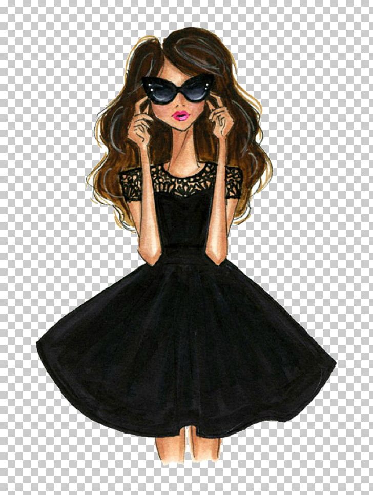 Fashion Illustration Drawing PNG, Clipart, Art, Barbie, Black, Clothing, Cocktail Dress Free PNG Download