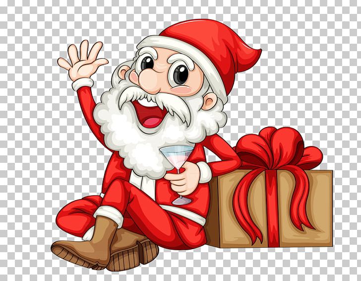 Santa Claus Gift Illustration PNG, Clipart, Cartoon, Christmas, Christmas Card, Christmas Gift, Christmas Ornament Free PNG Download