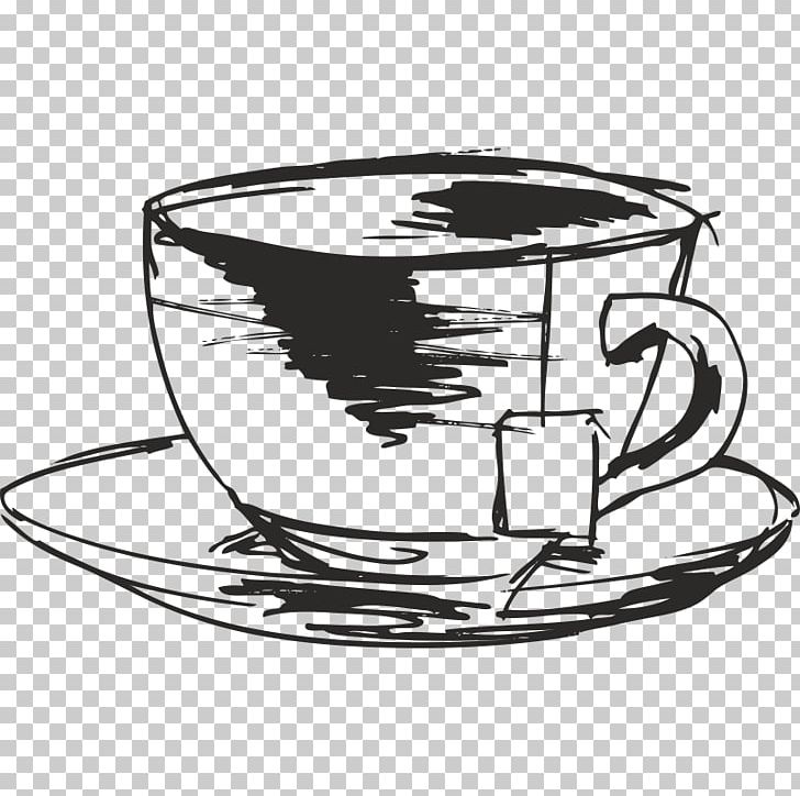 Tea Bag Teacup Coffee Drawing PNG, Clipart, Bag, Black And White, Black Tea, Breakfast, Coffee Free PNG Download