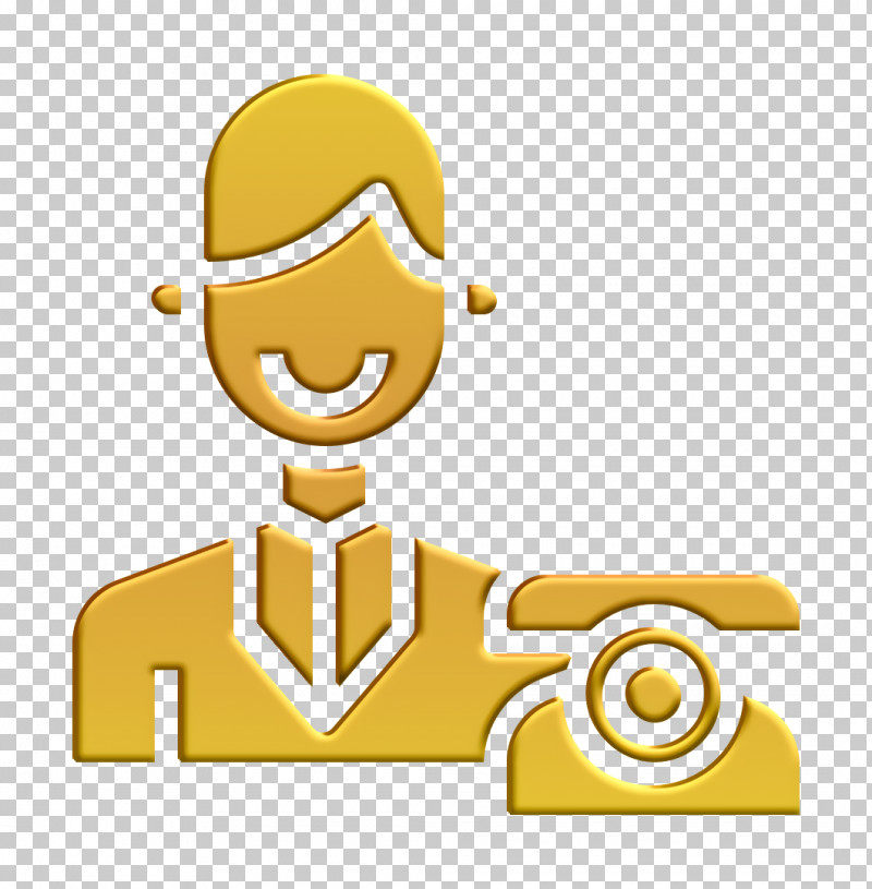 Contact And Message Icon Reception Icon Receptionist Icon PNG, Clipart, Contact And Message Icon, Reception Icon, Receptionist Icon, Symbol, Yellow Free PNG Download