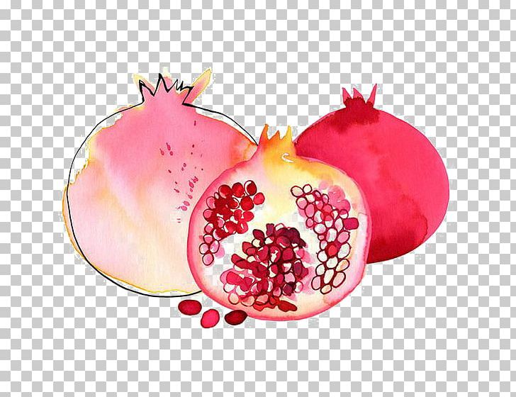 Pomegranate Granada Watercolor Painting PNG, Clipart, Cartoon, Cartoon Pomegranate, Creative, Food, Fruit Free PNG Download