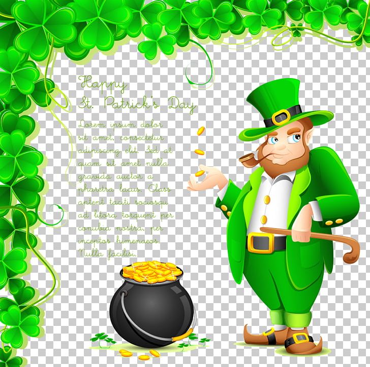 Saint Patricks Day Wish Greeting Card Saying PNG, Clipart, Cartoon, Christmas, Fictional Character, Fine, Gold Free PNG Download