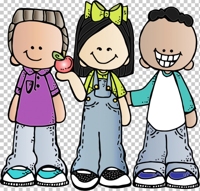 Cartoon People Sharing Friendship Cheek PNG, Clipart, Cartoon, Cheek, Child, Friendship, Interaction Free PNG Download