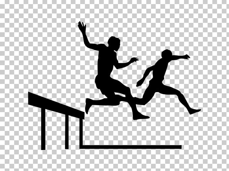 Track & Field Athlete Sport Hurdling Decal PNG, Clipart, Athletics Field, Black, Black And White, Hand, Human Behavior Free PNG Download
