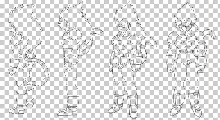 Vegeta Goku Art Super Saiyan PNG, Clipart, Angle, Anime, Arm, Black And White, Cartoon Free PNG Download