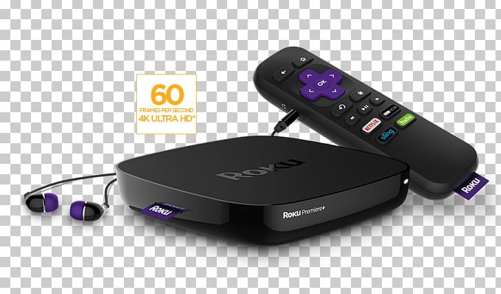 Roku Premiere+ Digital Media Player 4K Resolution PNG, Clipart, 4 K, Electronic Device, Electronics, Electronics Accessory, Fire Free PNG Download
