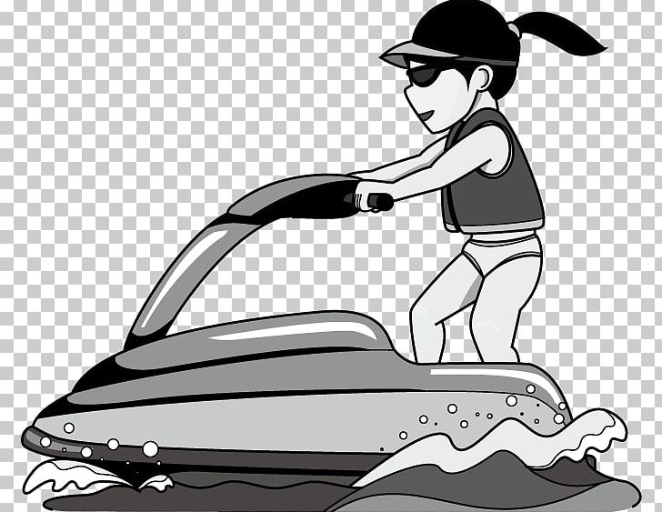 Personal Water Craft Sea-Doo Jet Ski Boating PNG, Clipart, Automotive Design, Black And White, Boat, Boating, Car Free PNG Download