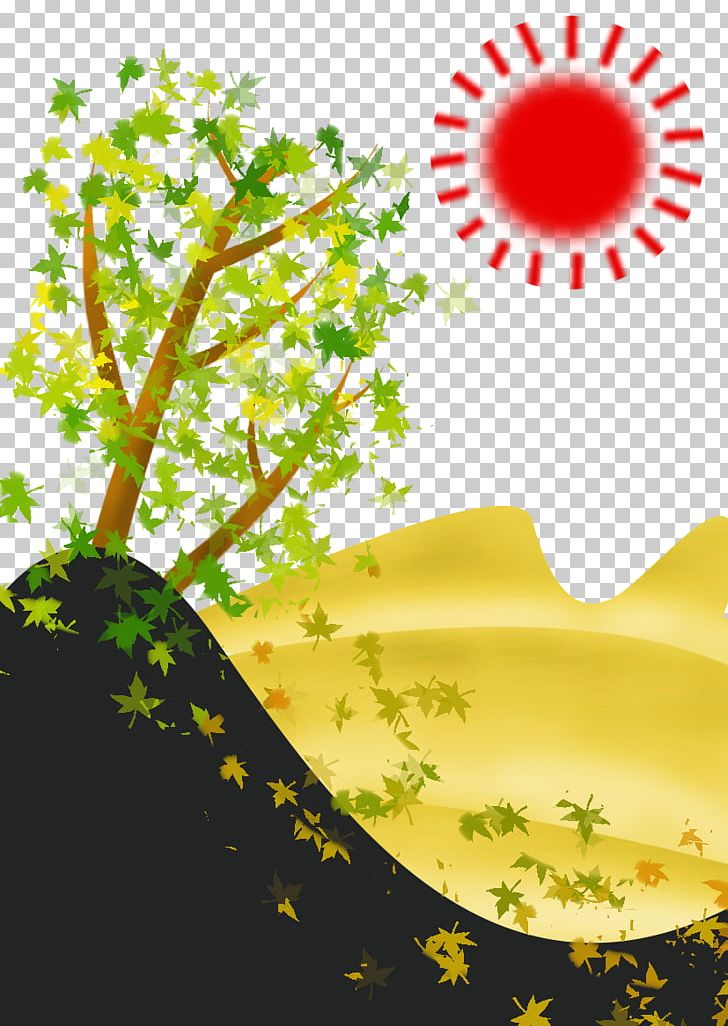 Sunrise Sunset Euclidean Illustration PNG, Clipart, Branch, Cartoon, Computer Wallpaper, Day, Download Free PNG Download
