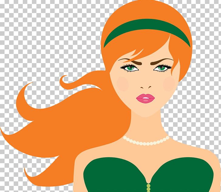 Red Hair Woman PNG, Clipart, Beauty, Black Hair, Cheek, Face, Fashion Free PNG Download