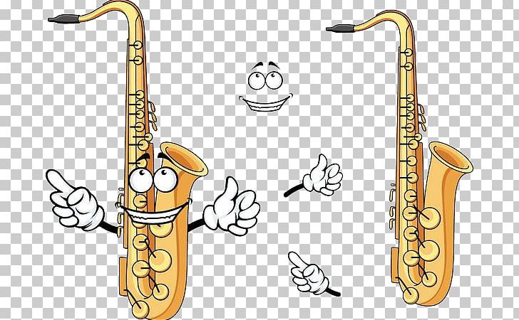 Saxophone Cartoon Musical Instrument Drawing PNG, Clipart, Brass Instrument, Cartoon, Football Player, Football Players, Megaphone Free PNG Download