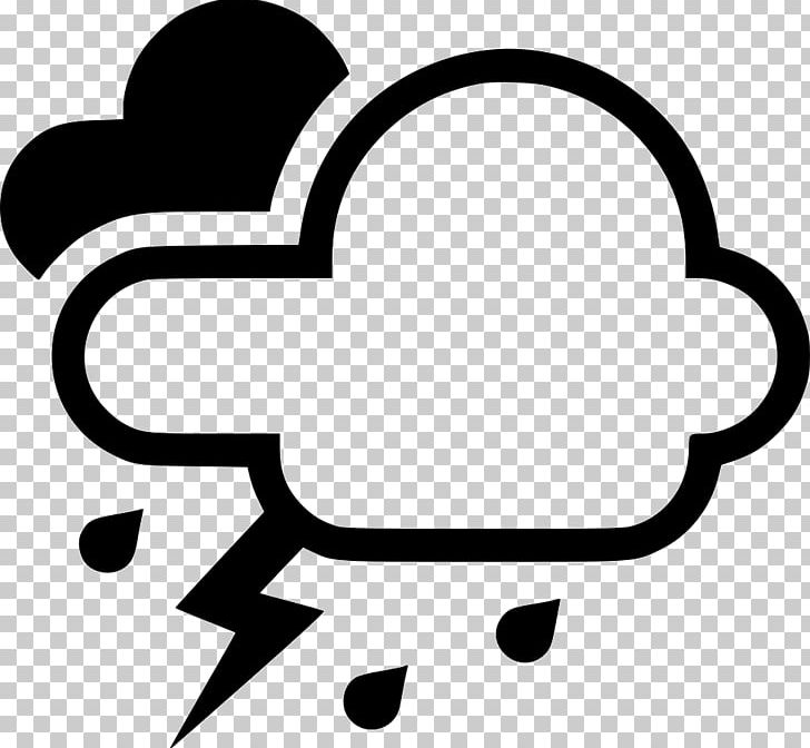 Thunderstorm Cloud Computer Icons PNG, Clipart, Area, Black, Black And White, Cloud, Computer Icons Free PNG Download
