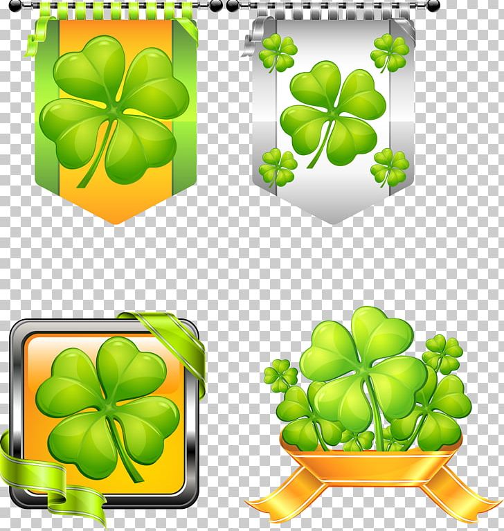 Four-leaf Clover PNG, Clipart, Badge, Clover, Encapsulated Postscript, Flowers, Fruit Free PNG Download