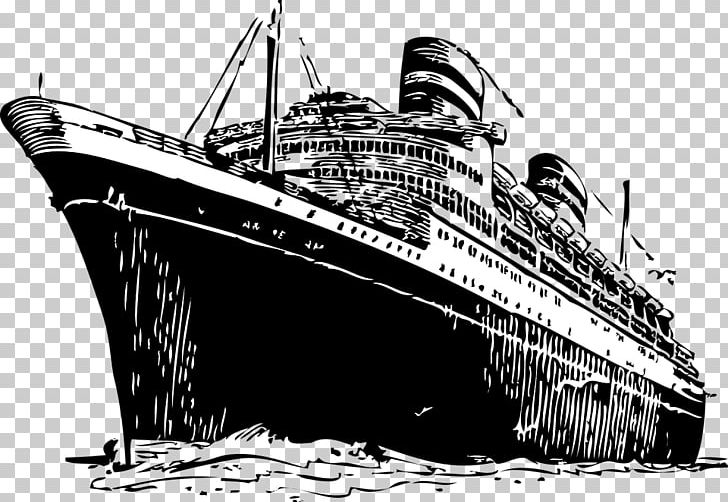 Sinking Of The RMS Titanic YouTube PNG, Clipart, Black And White, Boat, Cruise, Cruise Ship, Drawing Free PNG Download