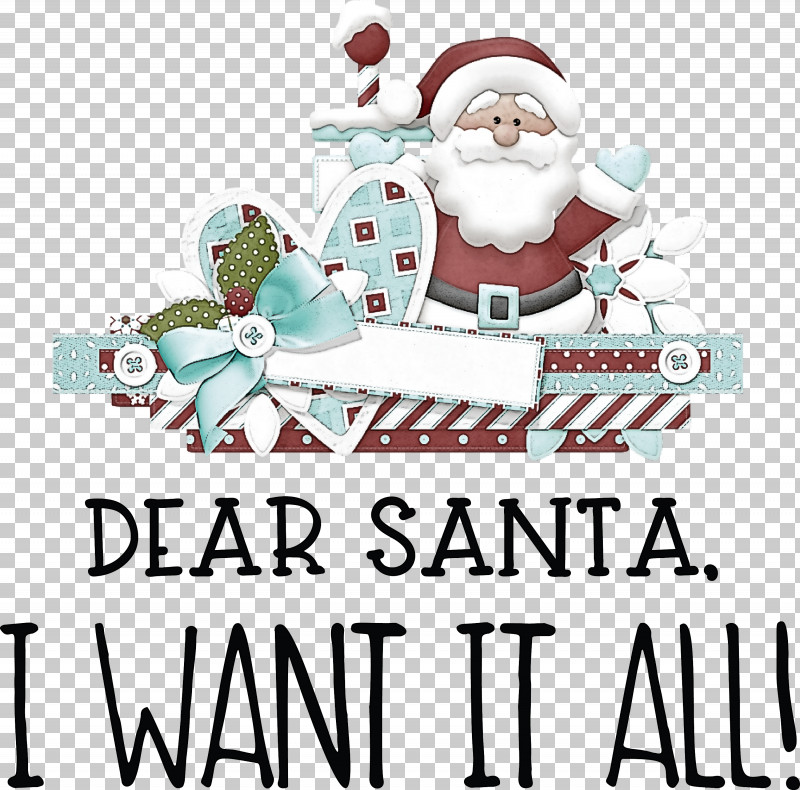 Dear Santa Christmas PNG, Clipart, Cartoon, Christmas, Christmas Day, Christmas Lights, Christmas Ornament Free PNG Download