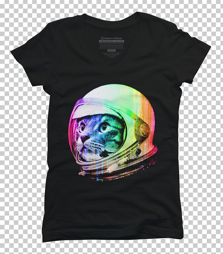 T-shirt Astronaut Cat Kitten PNG, Clipart, Astronaut, Black, Brand, Cat, Clothing Free PNG Download