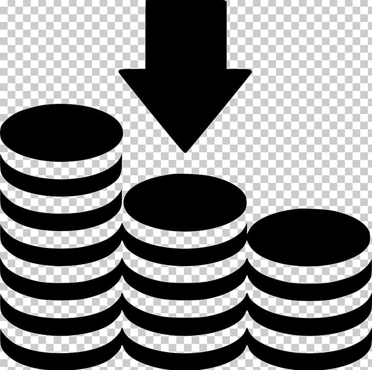 Computer Icons Coin PNG, Clipart, Arrow, Arrow Down, Black And White, Cent, Coin Free PNG Download