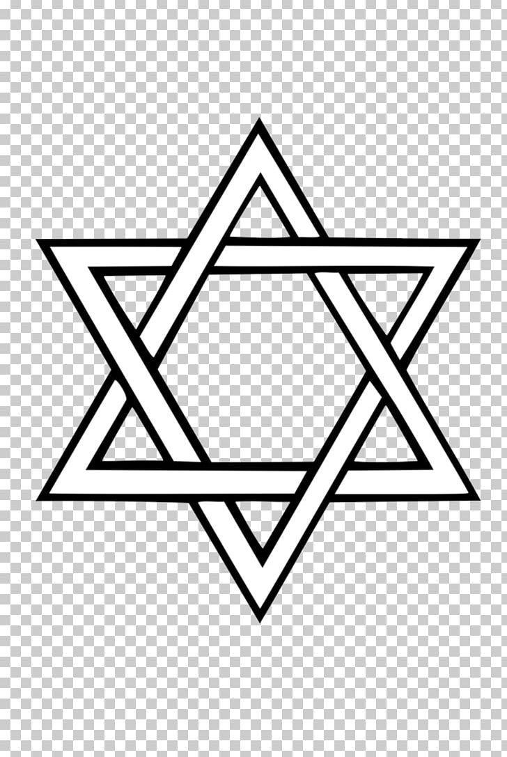 Star Of David Judaism Jewish Symbolism Flag Of Israel PNG, Clipart, Angle, Area, Black, Black And White, Chai Free PNG Download
