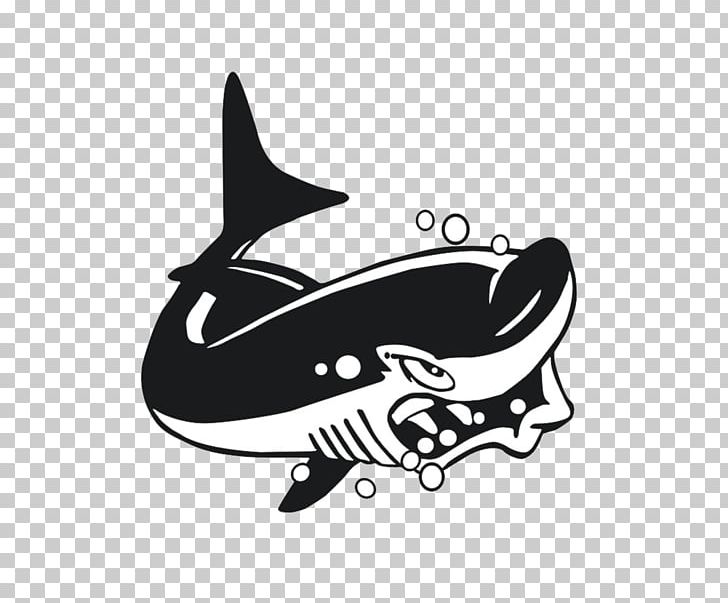 Shark Cartoon Black And White PNG, Clipart, Animals, Animation, Balloon Cartoon, Black, Black And White Free PNG Download