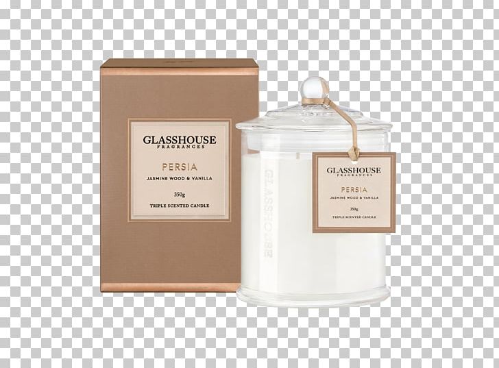 Glasshouse Fragrances Persia Jasmine Wood & Vanilla 350g Glasshouse Candle Perfume Glasshouse Triple Scented Candle PNG, Clipart, Adore Beauty, Aroma Compound, Candle, Lighting, Odor Free PNG Download