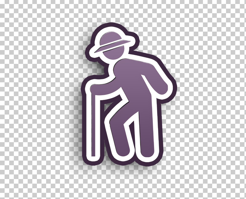 Humans Icon People Icon Old Man With Hat Walking With Cane Icon PNG, Clipart, Age Icon, Humans Icon, Logo, M, Meter Free PNG Download