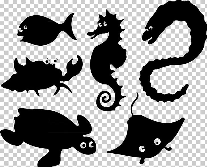 Sea Monster Silhouette Deep Sea Creature PNG, Clipart, Animal, Animals, Aquatic Animal, Artwork, Black And White Free PNG Download