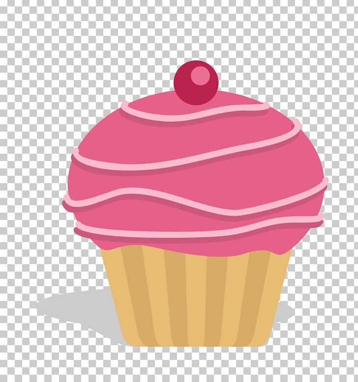 cartoon baking cupcakes