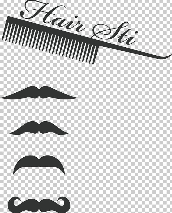 Comb Moustache Barber Hair PNG, Clipart, Adobe Illustrator, Area, Barber Element, Beard, Beautiful Girl Free PNG Download