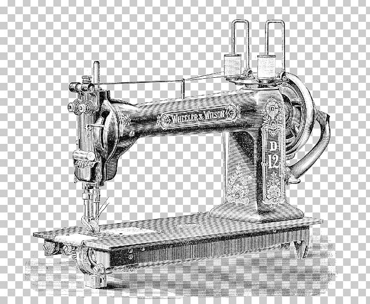 Sewing Machines Textile Thread PNG, Clipart, Angle, Black And White, Dressmaker, Handsewing Needles, Machine Free PNG Download
