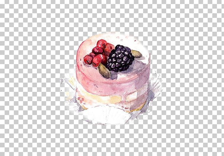 Torte Watercolor Painting Stock Photography Drawing PNG, Clipart, Berry, Birthday Cake, Cakes, Cartoon, Confectionery Free PNG Download