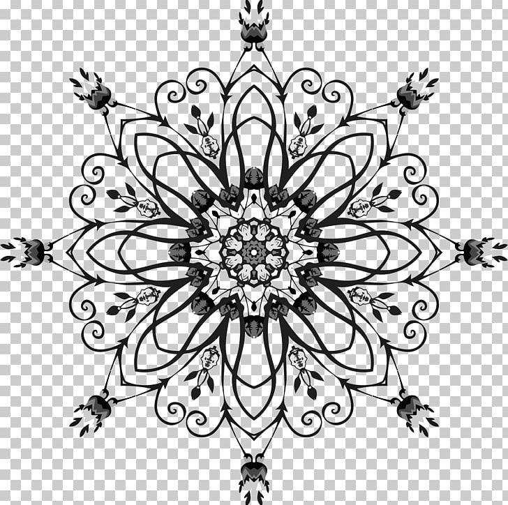 Visual Arts Floral Design Monochrome PNG, Clipart, Art, Artwork, Black, Black And White, Circle Free PNG Download