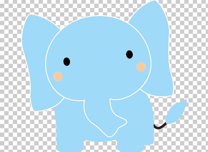 Cute Elephant Leaning On The Left. PNG, Clipart, Animals, Blue, Canidae, Carnivoran, Cartoon Free PNG Download