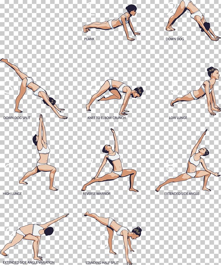 Yoga Series Illustration PNG, Clipart, Abdomen, Arm, Asana, Fitness, Girl Free PNG Download