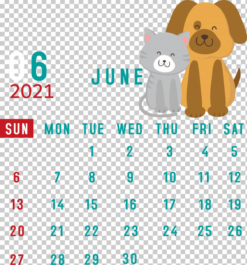 June 2021 Calendar 2021 Calendar June 2021 Printable Calendar PNG, Clipart, 2021 Calendar, Cartoon, Dog, Emoticon, June 2021 Printable Calendar Free PNG Download