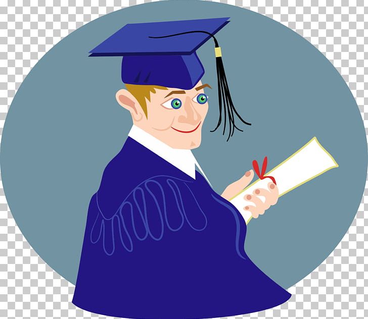 Graduation Ceremony Square Academic Cap Diploma PNG, Clipart, Academic Degree, Cartoon, Doctorate, Electric Blue, Fictional Character Free PNG Download