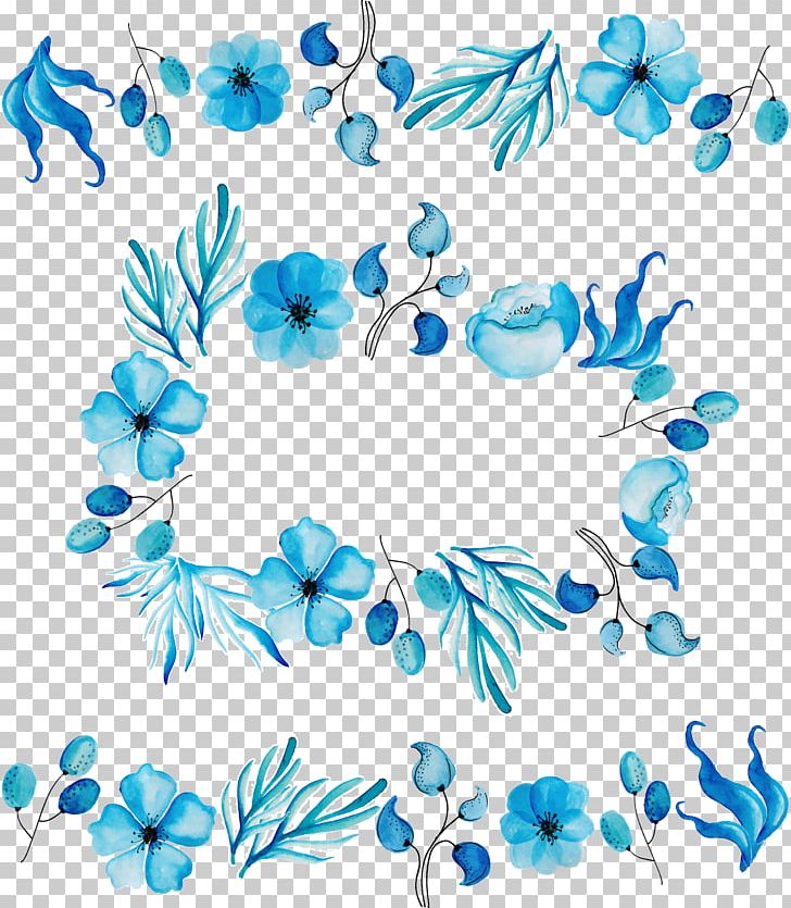 Floral Design Cut Flowers Petal Blue Leaf PNG, Clipart, Blue, Branch, Clip Art, Design, Encapsulated Postscript Free PNG Download