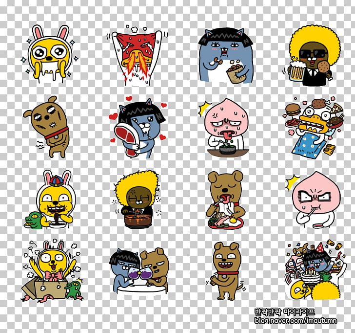 Kakao Friends KakaoTalk Emoticon Sticker PNG, Clipart, Cartoon, Drawing, Emoji, Emoticon, Friends Free PNG Download
