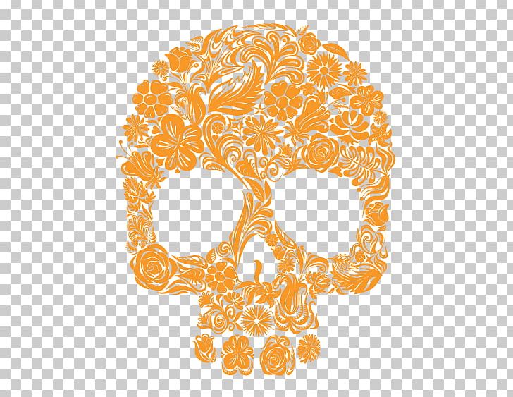 Skull Calavera Artificial Flower PNG, Clipart, Art, Artificial Flower, Bone, Calavera, Circle Free PNG Download