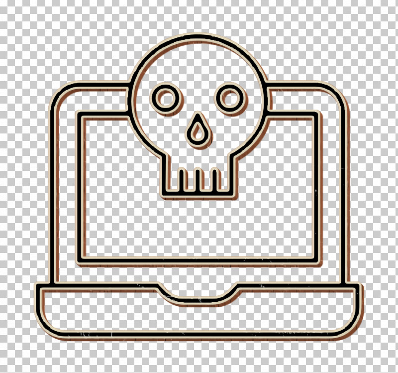Skull Icon Laptop Icon Cyber Icon PNG, Clipart, Cyber Icon, Head, Laptop Icon, Line Art, Skull Icon Free PNG Download