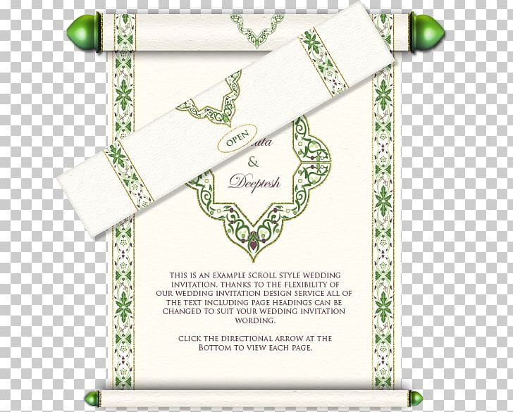 Wedding Invitation Wedding Reception Convite Scroll PNG, Clipart, Bar And Bat Mitzvah, Body Jewelry, Convite, Green, Greeting Note Cards Free PNG Download
