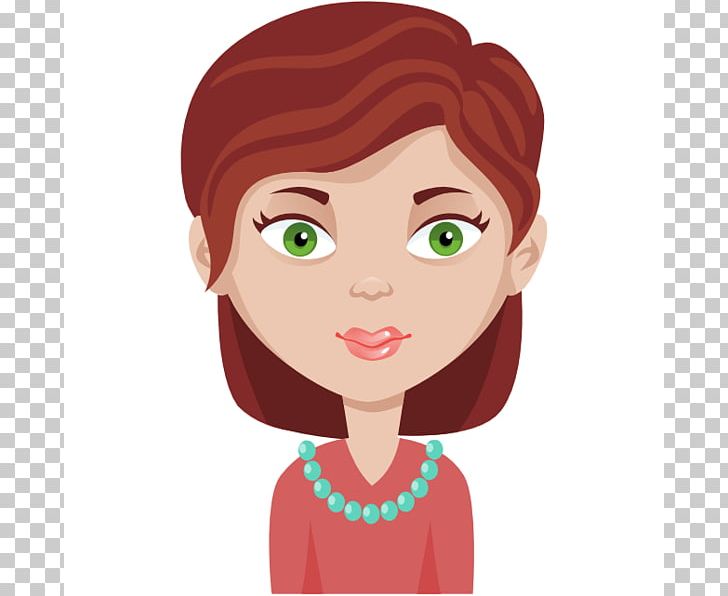 Cartoon Female Avatar PNG, Clipart, Avatar, Brown Hair, Cartoon, Cheek, Child Free PNG Download