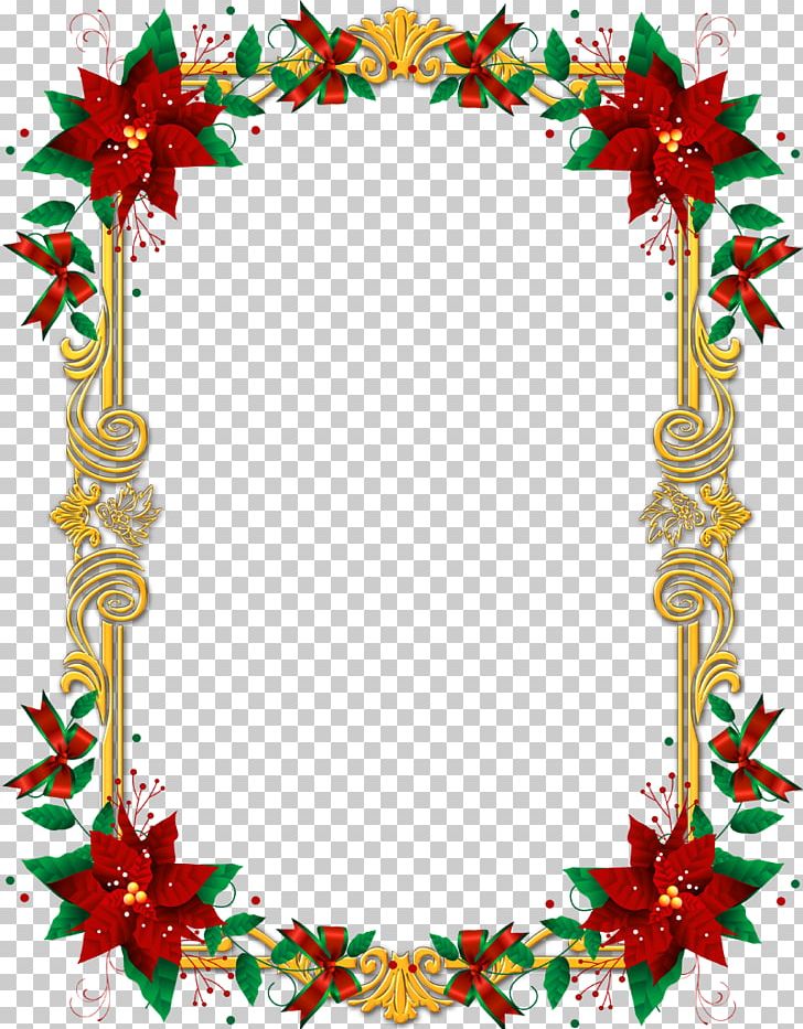 Borders And Frames Poinsettia Frames Christmas PNG, Clipart, Borders And Frames, Chr, Christmas Decoration, Christmas Tree, Decor Free PNG Download