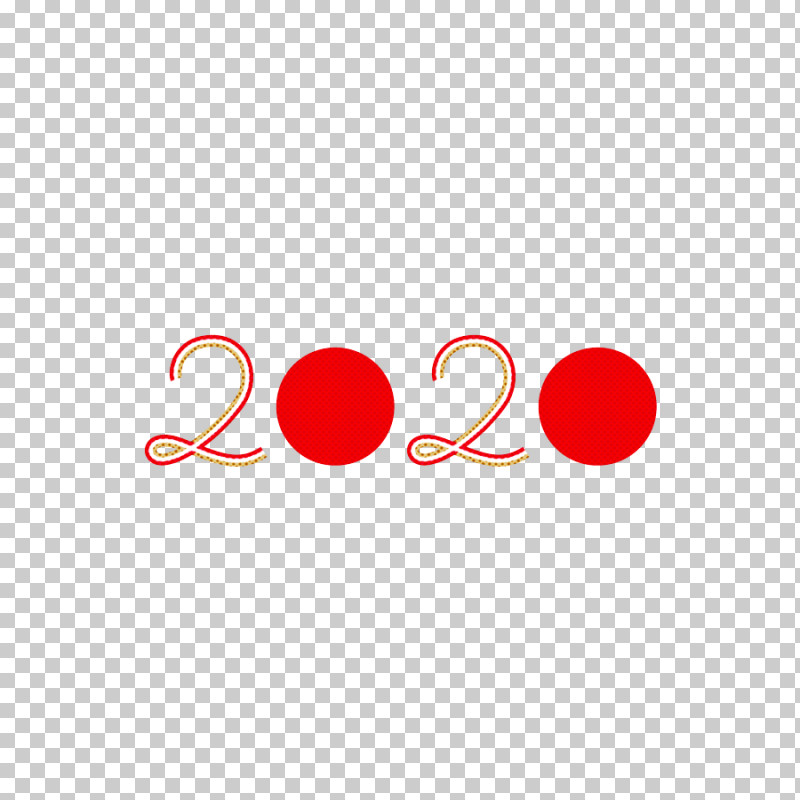 2020 New Year Number PNG, Clipart, 2020, Logo, New Year, Number, Red Free PNG Download