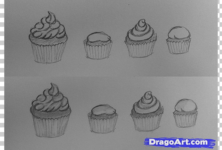 Cupcake Frosting & Icing Muffin Drawing PNG, Clipart, Artwork, Black And White, Cup, Cupcake, Drawing Free PNG Download